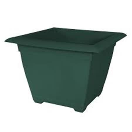 Bbq Innovations 15 in. Dayton Square Planter, Green BB2770430